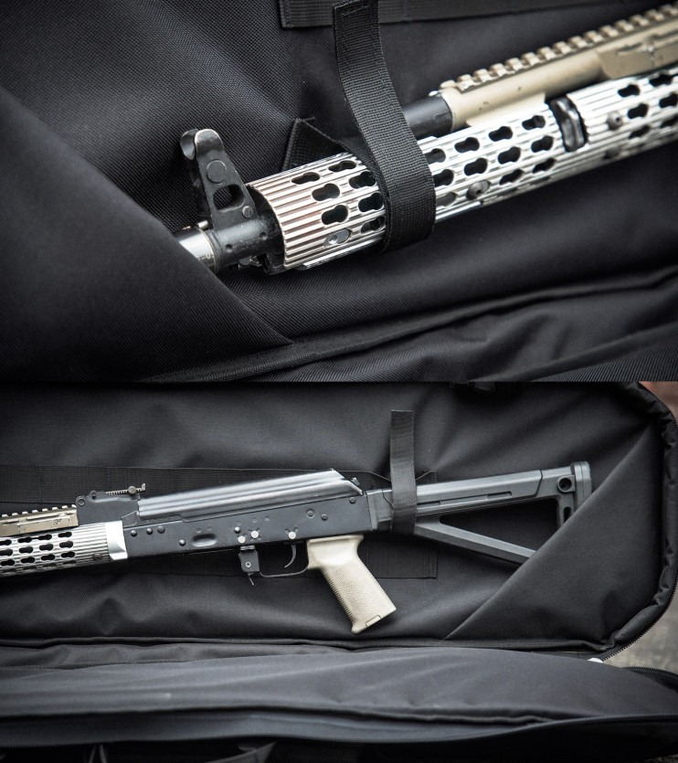 ОРУЖЕЙНЫЙ ЧЕХОЛ "СКАТ" 100 СМ С ВНЕШНИМИ КАРМАНАМИ А-100