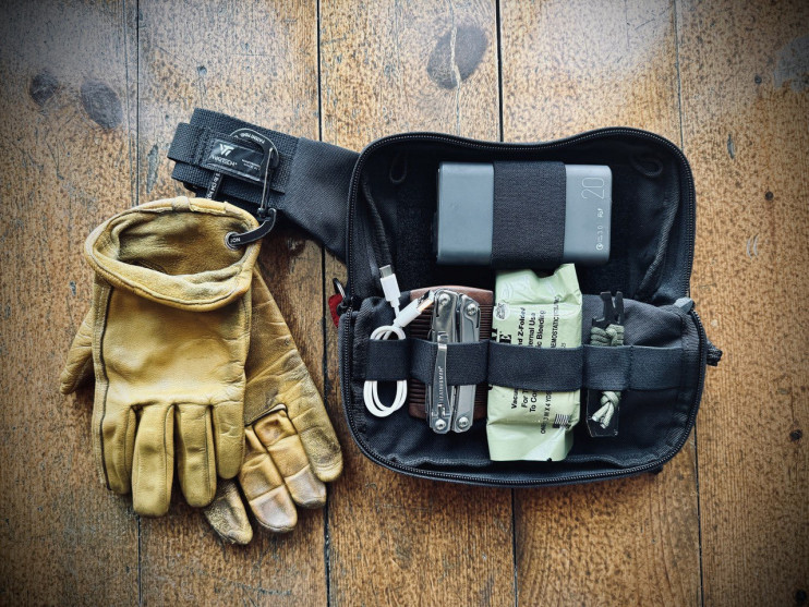 ПОЯСНАЯ УТИЛИТАРНАЯ СУМКА-КОБУРА UP-126 "ИНДИ"